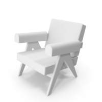 Monochrome Leather Armchair PNG & PSD Images