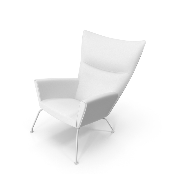 Monochrome Wing Chair PNG & PSD Images