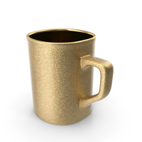 Golden Coffee Mug PNG & PSD Images