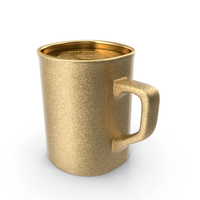 Golden Coffee Mug With GOLDEN Coffee PNG & PSD Images