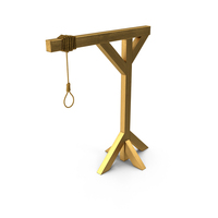 Golden Old Wooden Gallows Noose PNG & PSD Images