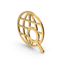 Gold Symbol Web Search PNG & PSD Images