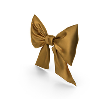 Gift Bow GOLD PNG & PSD Images