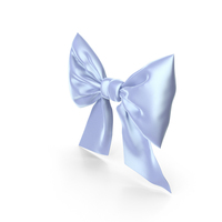 Gift Bow Pastel Blue PNG & PSD Images