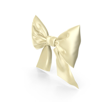 Gift Bow Pastel Yellow PNG & PSD Images