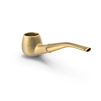 Golden Smoking pipe PNG & PSD Images