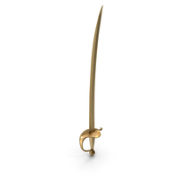 Golden Sabre Sword PNG & PSD Images