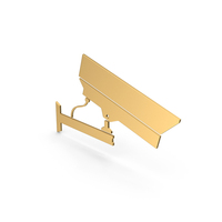 Security Camera Gold Symbol PNG & PSD Images