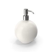 Sphere Soap Dispenser White PNG & PSD Images