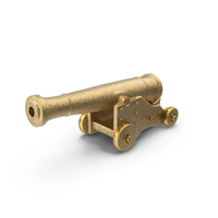 Golden Medieval Canon PNG & PSD Images