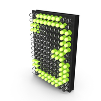 LED Matrix Number 3 PNG & PSD Images