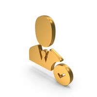 Business Contact Business User Icon Gold PNG & PSD Images