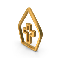 Out Line Pope Icon Gold PNG & PSD Images