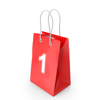 Shopping Bag Number PNG & PSD Images