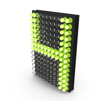 LED Matrix Number 4 PNG & PSD Images