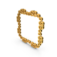 Box Border Frame Design Gold PNG & PSD Images