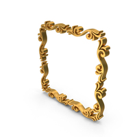 Box Border Frame Design Gold PNG & PSD Images