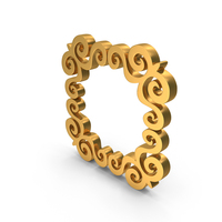 Small Box Border Frame Design Gold PNG & PSD Images