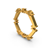 Small Box Rounded Corner Border Frame Design Gold PNG & PSD Images