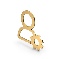 Gold Symbol Personal Settings PNG & PSD Images