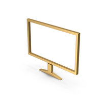 Gold Symbol Monitor PNG & PSD Images