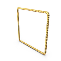 Golden Rope Square PNG & PSD Images