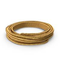 Golden Circular Rope Pile PNG & PSD Images