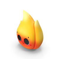 Kawaii Flame PNG & PSD Images