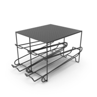Can Storage Rack for Kitchen Black PNG & PSD Images