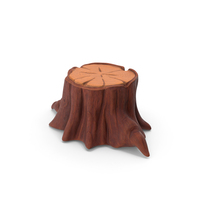 Stylized Tree Stump PNG & PSD Images