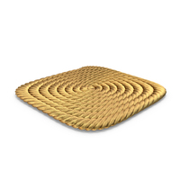 Golden Rope Coaster PNG & PSD Images