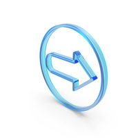 Arrow IN Circle Left Right Glass PNG & PSD Images