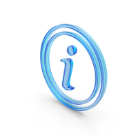 I Information Icon Circler Glass PNG & PSD Images