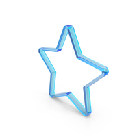 Out Line Star Favorate Glass PNG & PSD Images