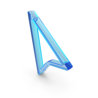 Pointer Arrow Icon Glass PNG & PSD Images