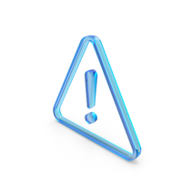 Warning Exclamation Trianguler Glass PNG & PSD Images