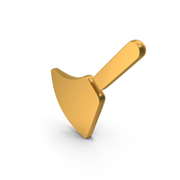 Broom Broom Cleaning Icon Gold PNG & PSD Images