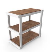 Wooden Shelf Rack PNG & PSD Images