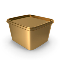 Gold Butter Box PNG & PSD Images