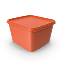 Orange Butter Box PNG & PSD Images