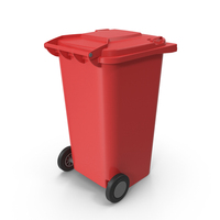 Red Trash Bin PNG & PSD Images