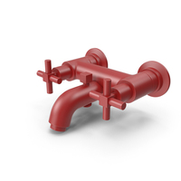 Red Faucet PNG & PSD Images