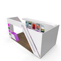 Purple Color Exhibition Stand PNG & PSD Images