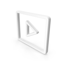 Play Control Frame Shape White PNG & PSD Images