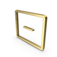 Square Minus Remove Shape Gold PNG & PSD Images