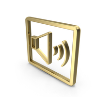 Volume High Frame Shape Gold PNG & PSD Images
