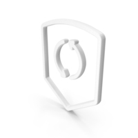 Recycle Referesh Guard Shape White PNG & PSD Images