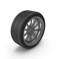 Wheel With Silver Rim PNG & PSD Images