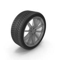 Wheel With Silver Rim PNG & PSD Images