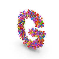 Festive Confetti Letter G PNG & PSD Images